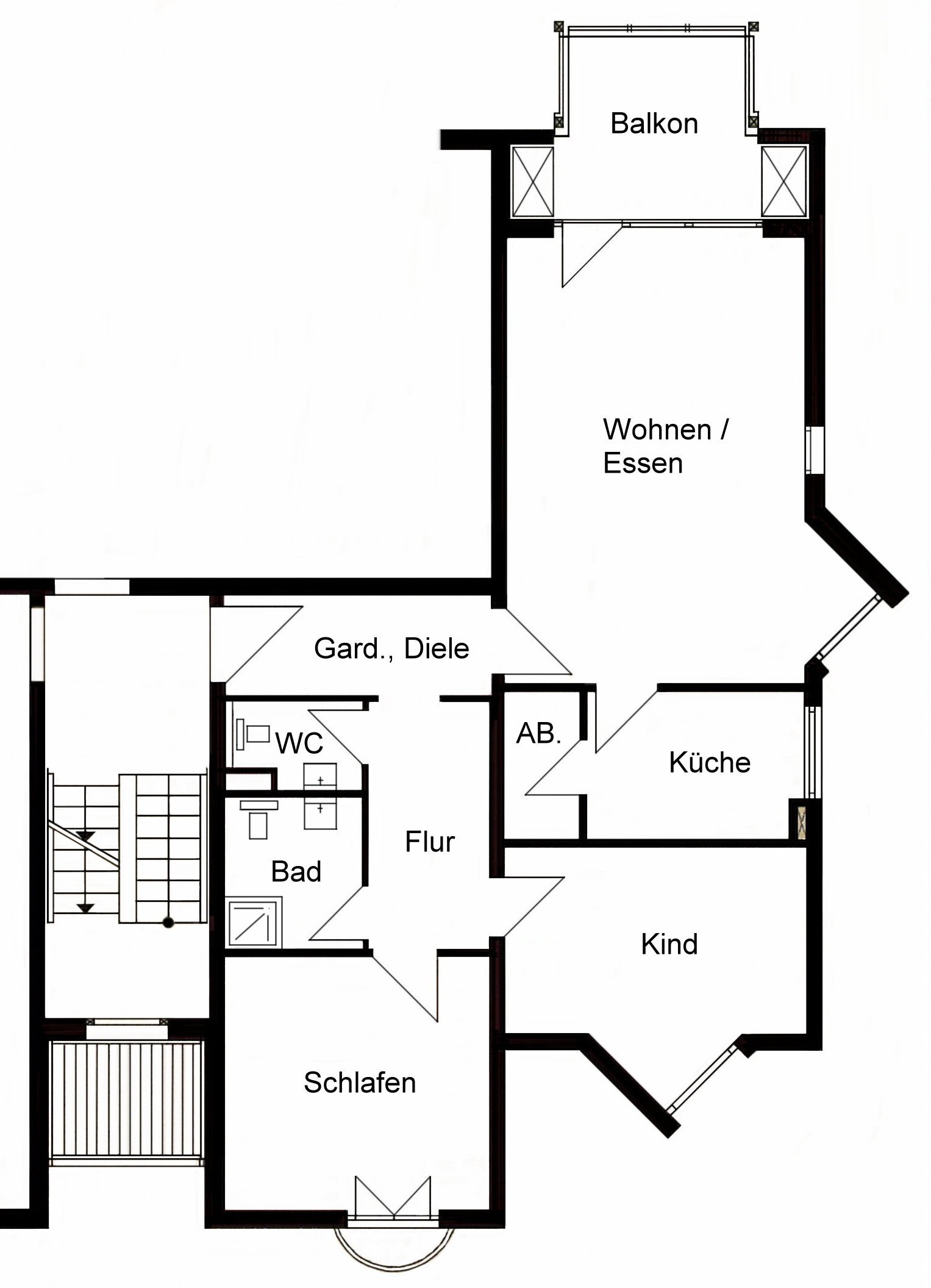 Helle 3 Zimmerwohnung in attraktiver Lage