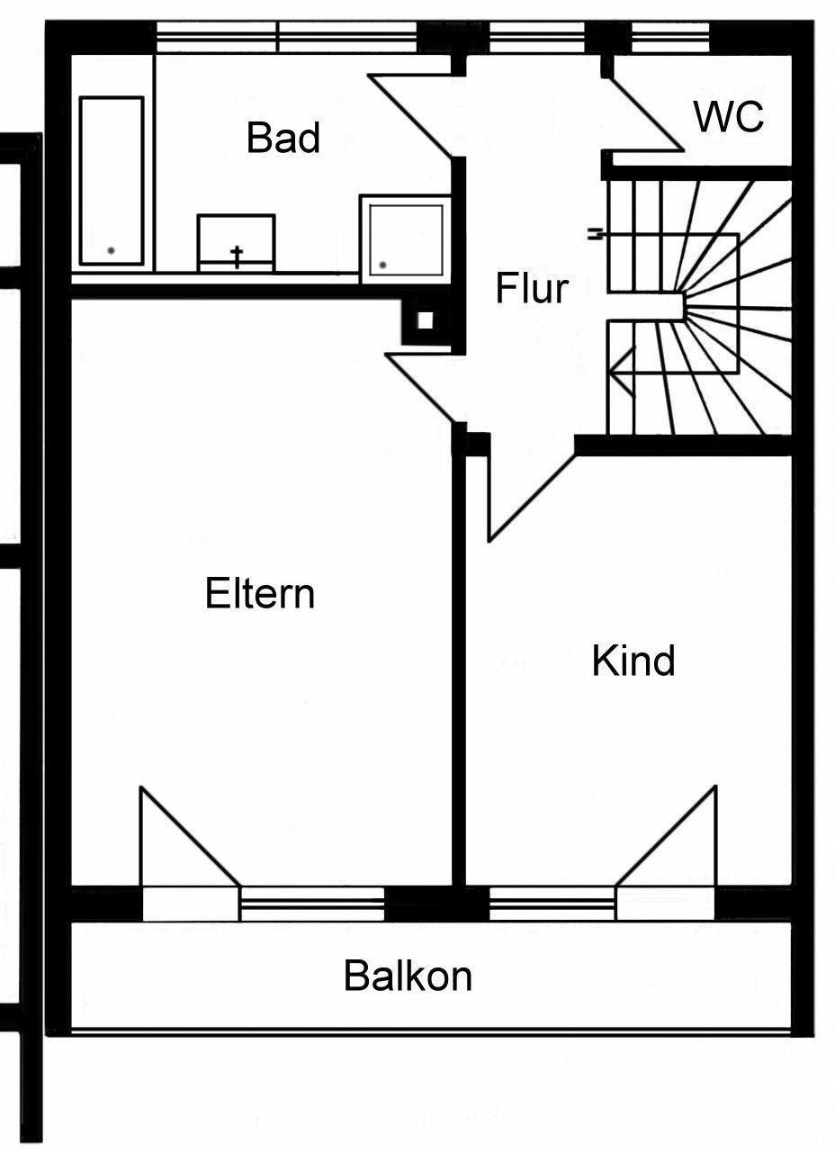 Familienfreundliches Reihenendhaus
