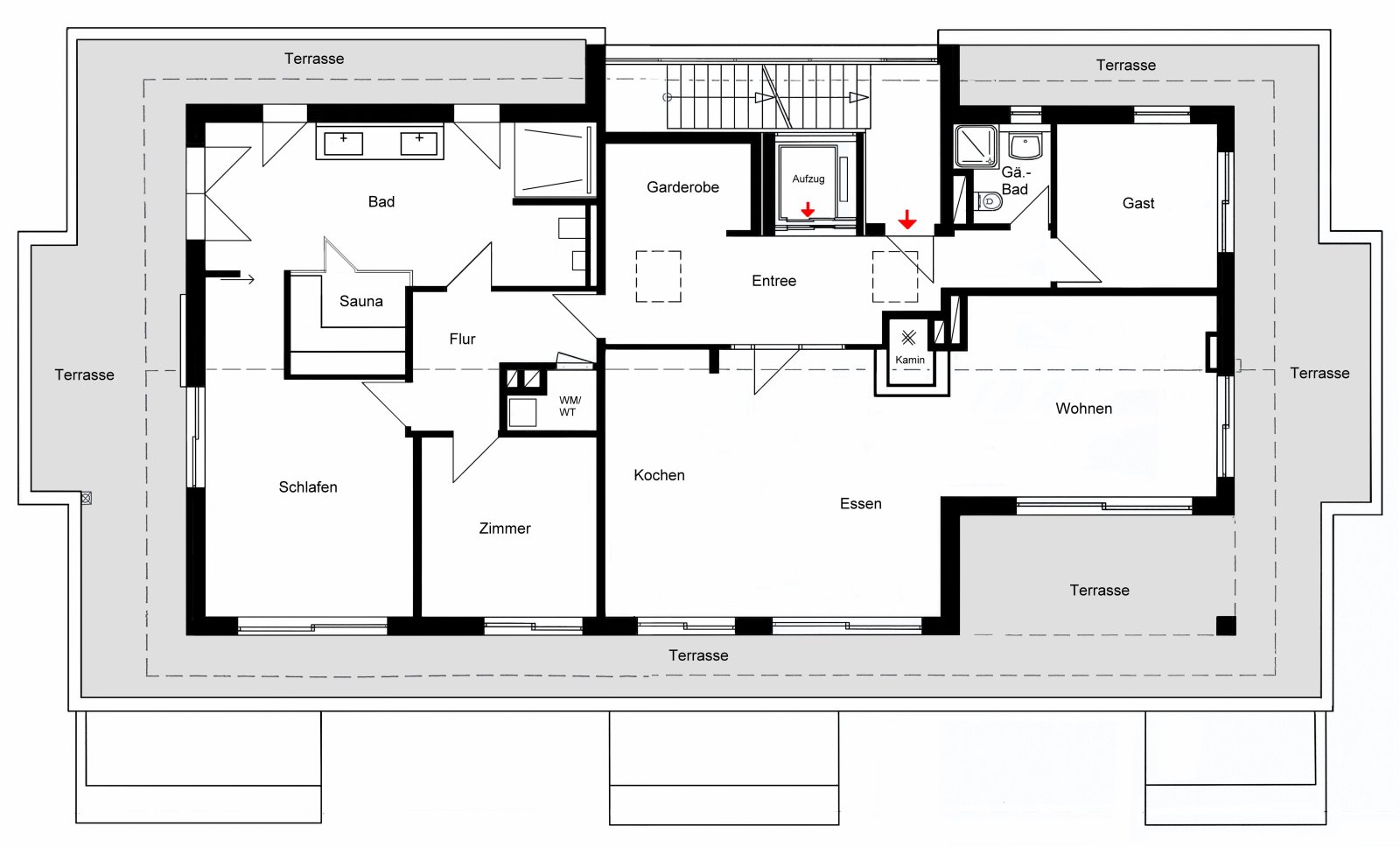 Grundriss Penthouse A9 Grundriss Penthouse A9