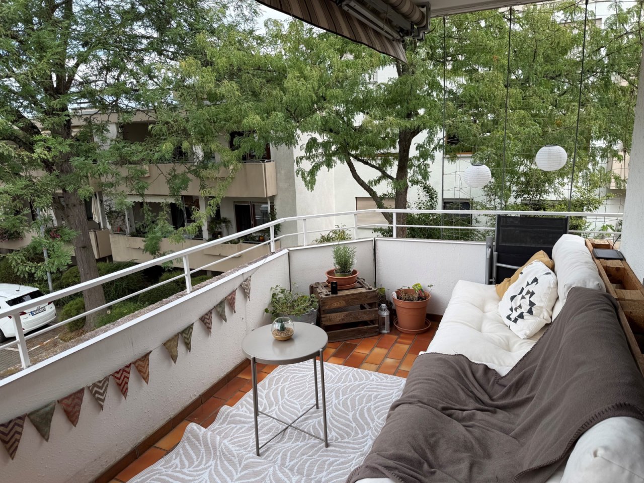 attraktiver Balkon